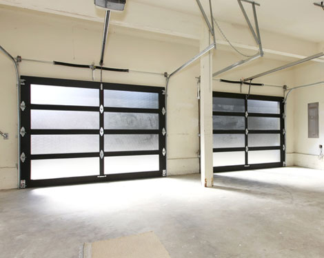 Glass garage door Greenwich